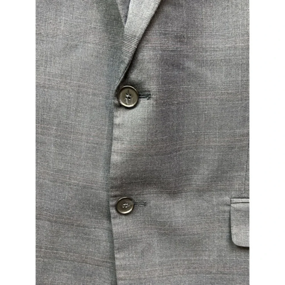 Banana Republic Blazer Mens 46R Plaid Slim Fit Sport‎ Coat Jacket Office